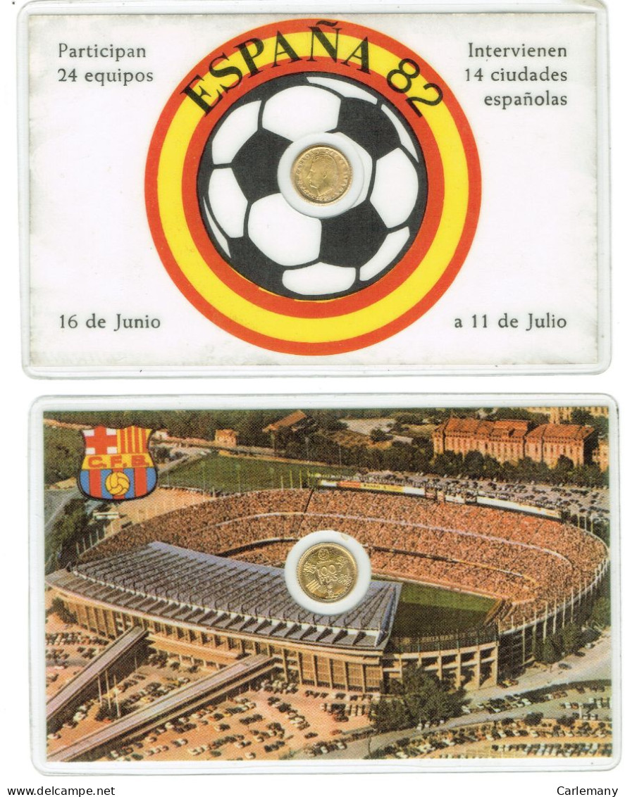 FUTBOL ESPAÑA 82 DNI MINI MONEDA - Specimen