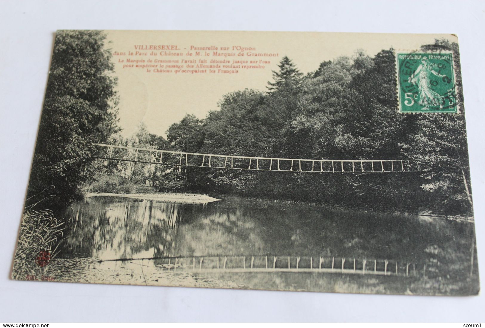 Villersexel Passerelle Sur L Ognon 1912 - Villersexel