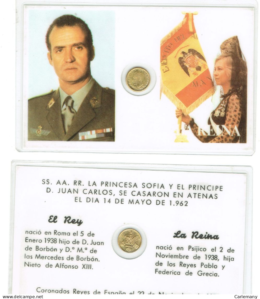 DNI  -JUAN CARLOS I  -  PAPA  ( MINI MONEDA) - Ficción & Especímenes