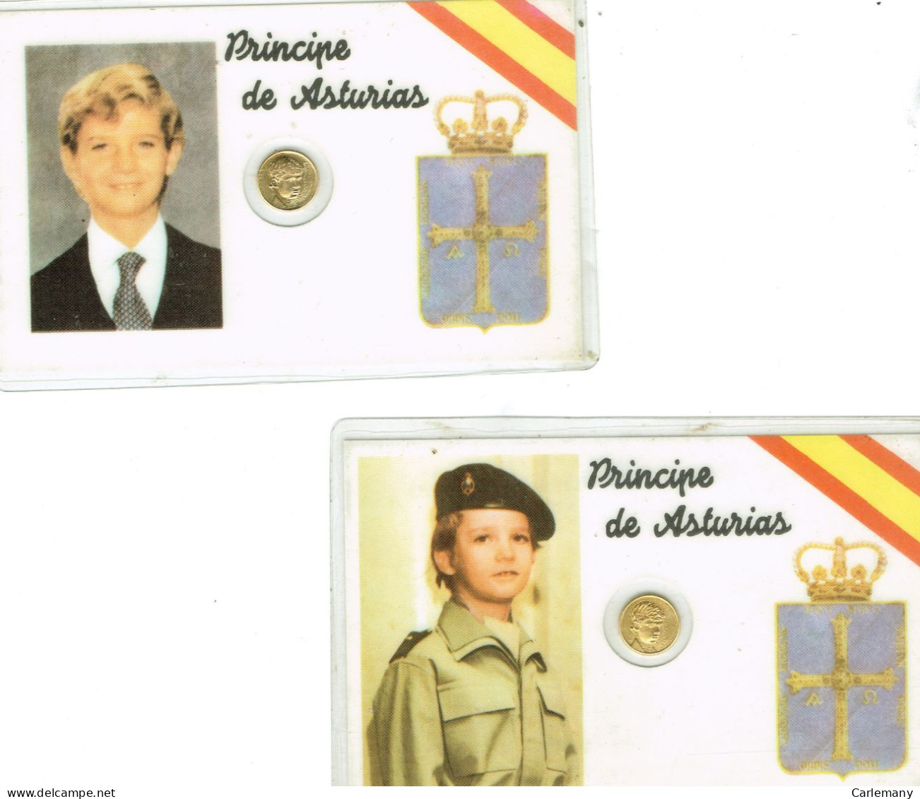 DNI  -PRINC.ASTUERIAS HOY FELIPE VI  -  (2 DNI)  ( MINI MONEDA) - Fiktive & Specimen