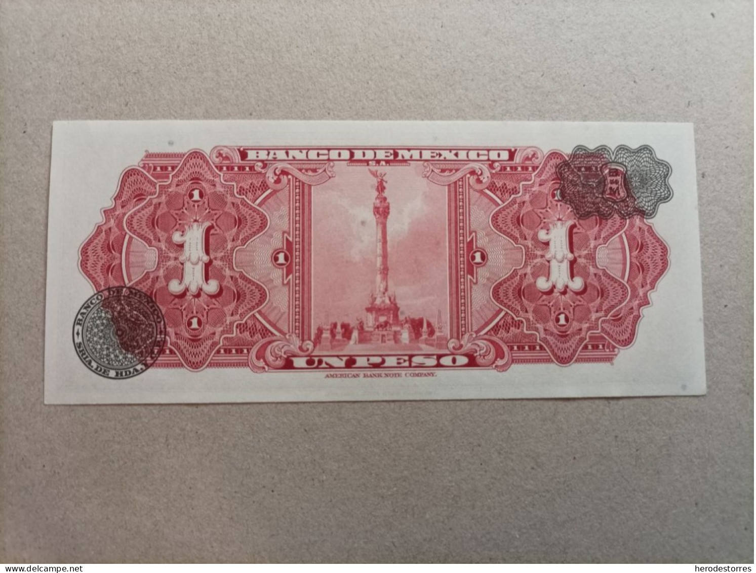 Billete De México 1 Peso Del Año 1961, UNC - Mexiko