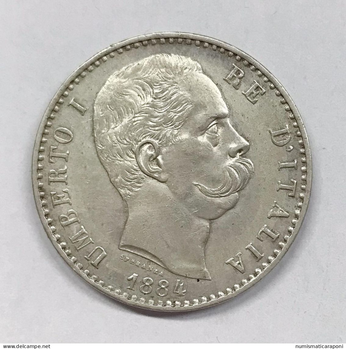 Umberto I° Re D'italia 1878-1900 2 Lire 1884 Gig.28 Bel Q.spl  E.1359 - 1878-1900 : Umberto I