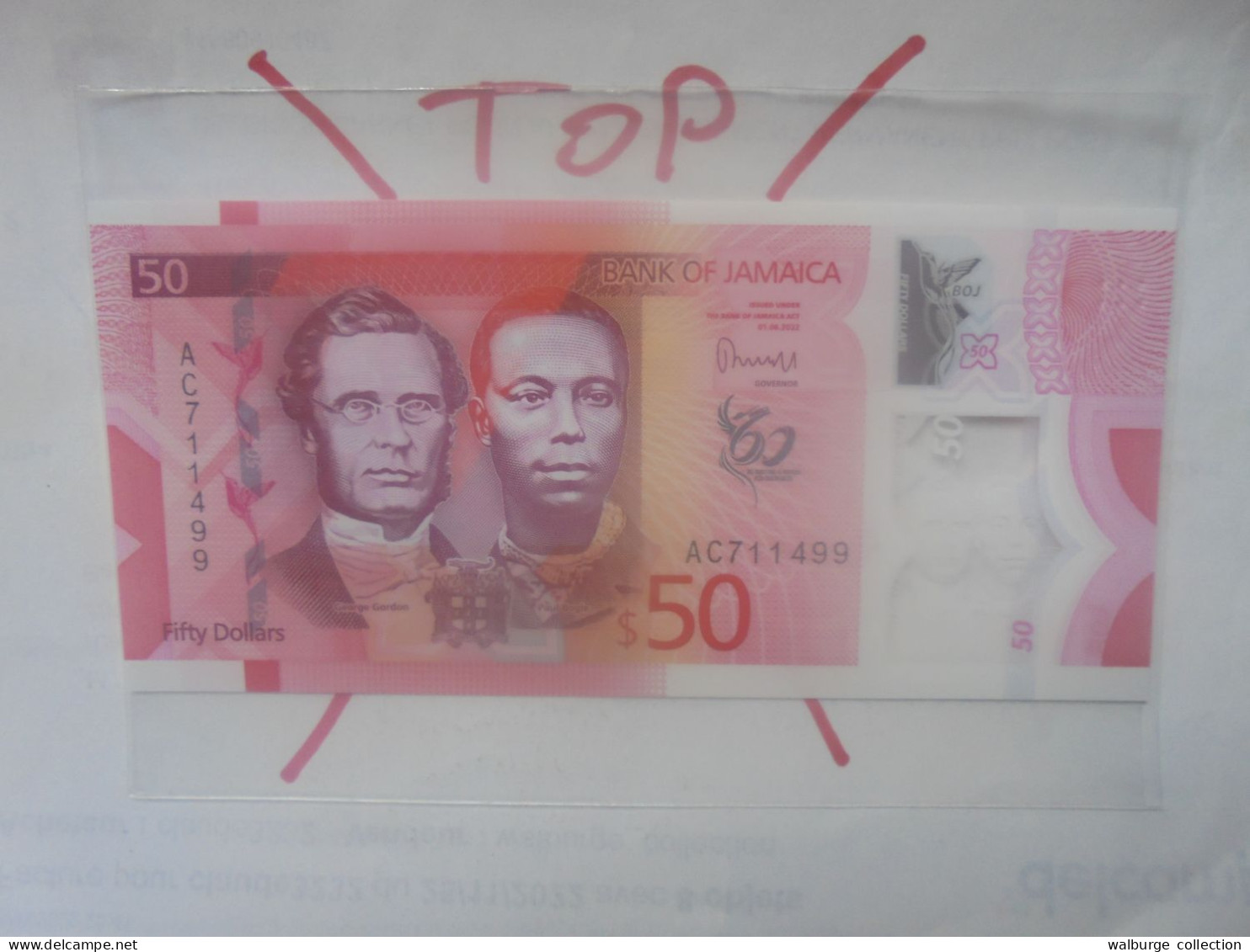 JAMAIQUE 50$ 2022 Neuf (B.32) - Jamaica