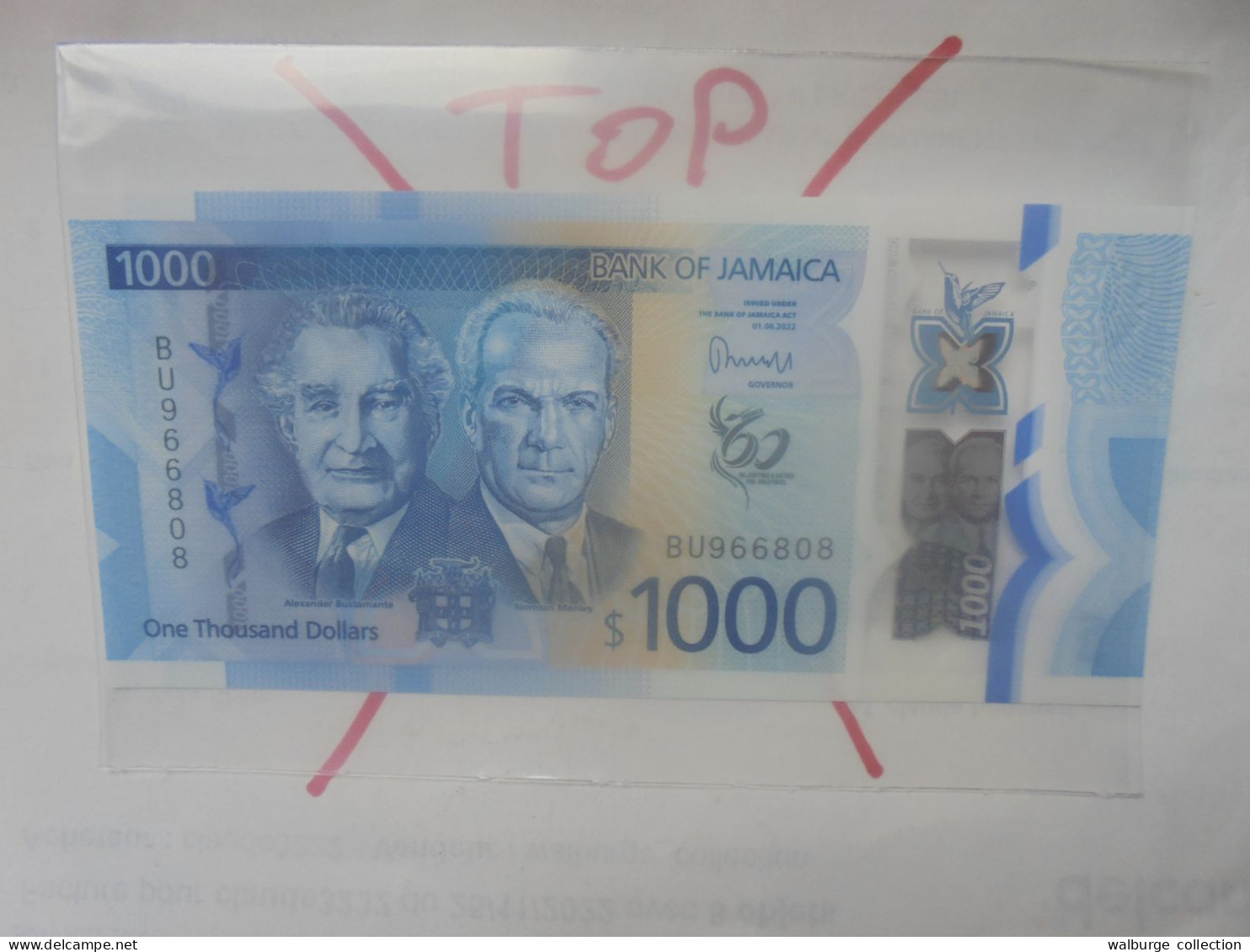 JAMAIQUE 1000$ 2022 Neuf (B.32) - Jamaique