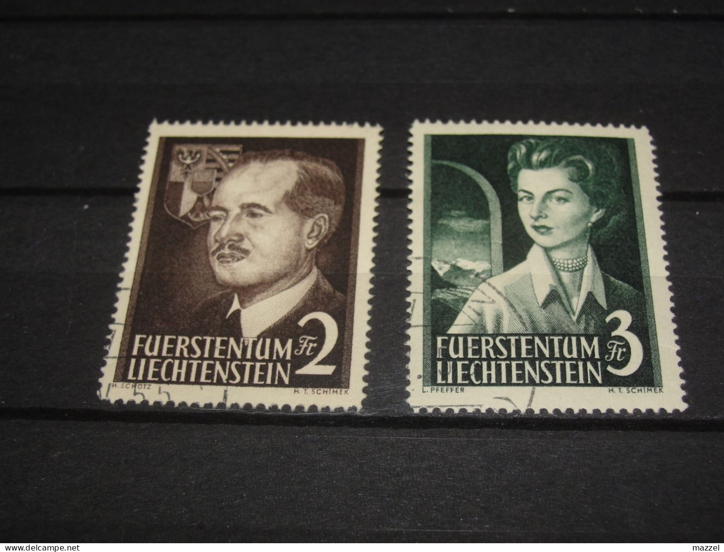 LIECHTENSTEIN   SERIE  332-333    GEBRUIKT (USED) - Gebruikt