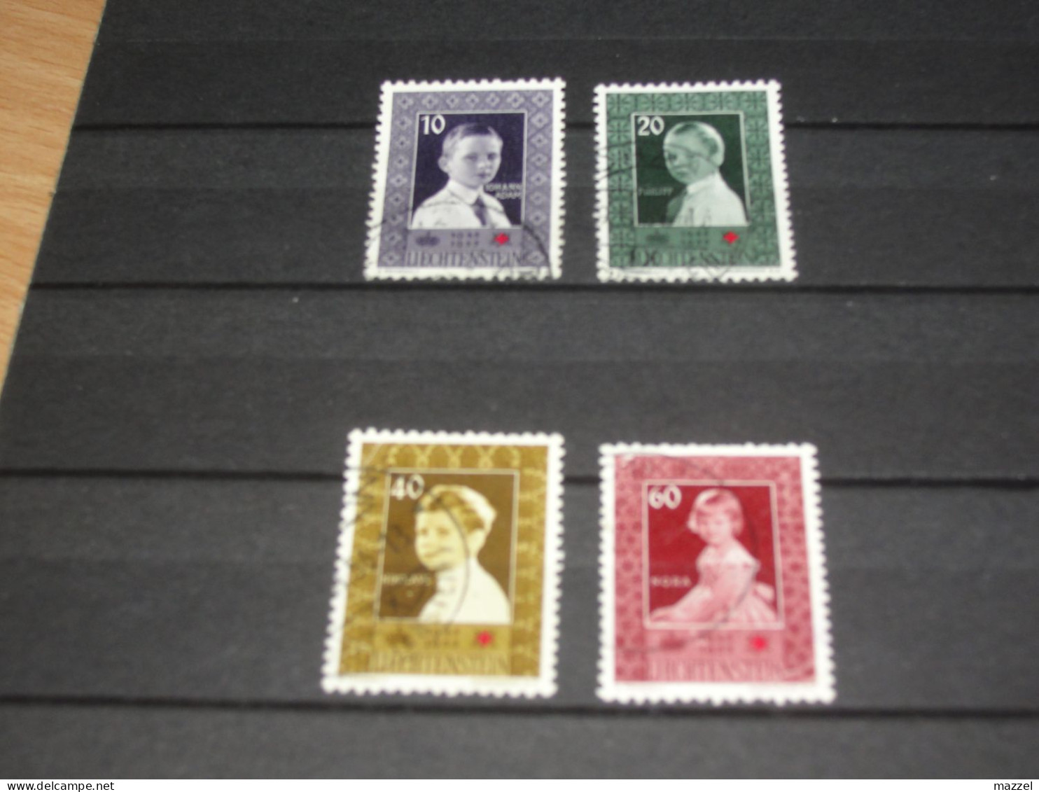 LIECHTENSTEIN   SERIE  338-341    GEBRUIKT (USED) - Gebraucht