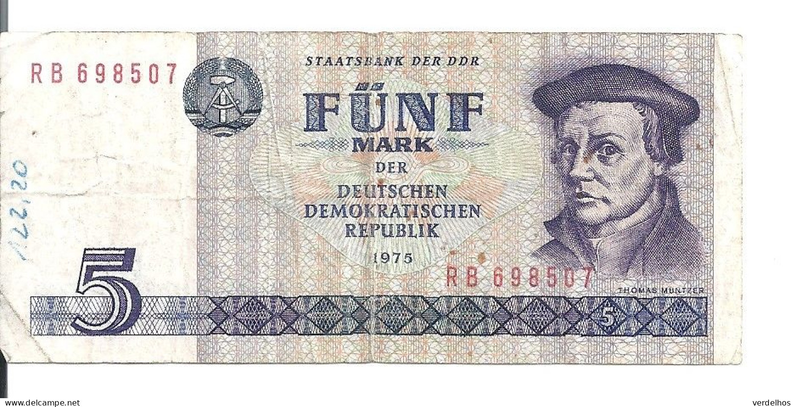 ALLEMAGNE 5 MARK 1975 VF P 27 - 5 Mark