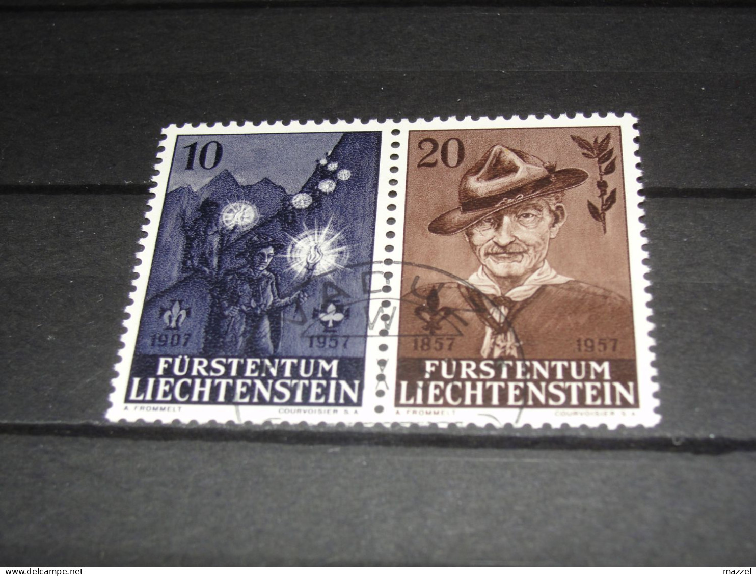 LIECHTENSTEIN   SERIE  360-361 PAAR  GEBRUIKT (USED) - Gebraucht