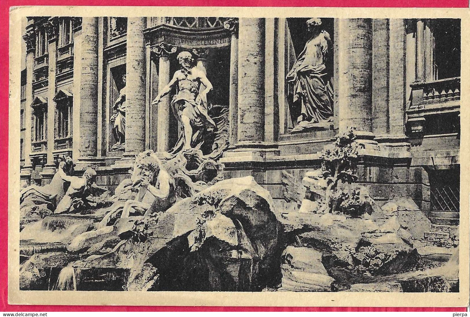 ROMA - FONRTANA DI TREVI - FORMATO PICCOLO - ED. S.A.F. MILANO XXI - VIAGGIATA 1943 - Fontana Di Trevi