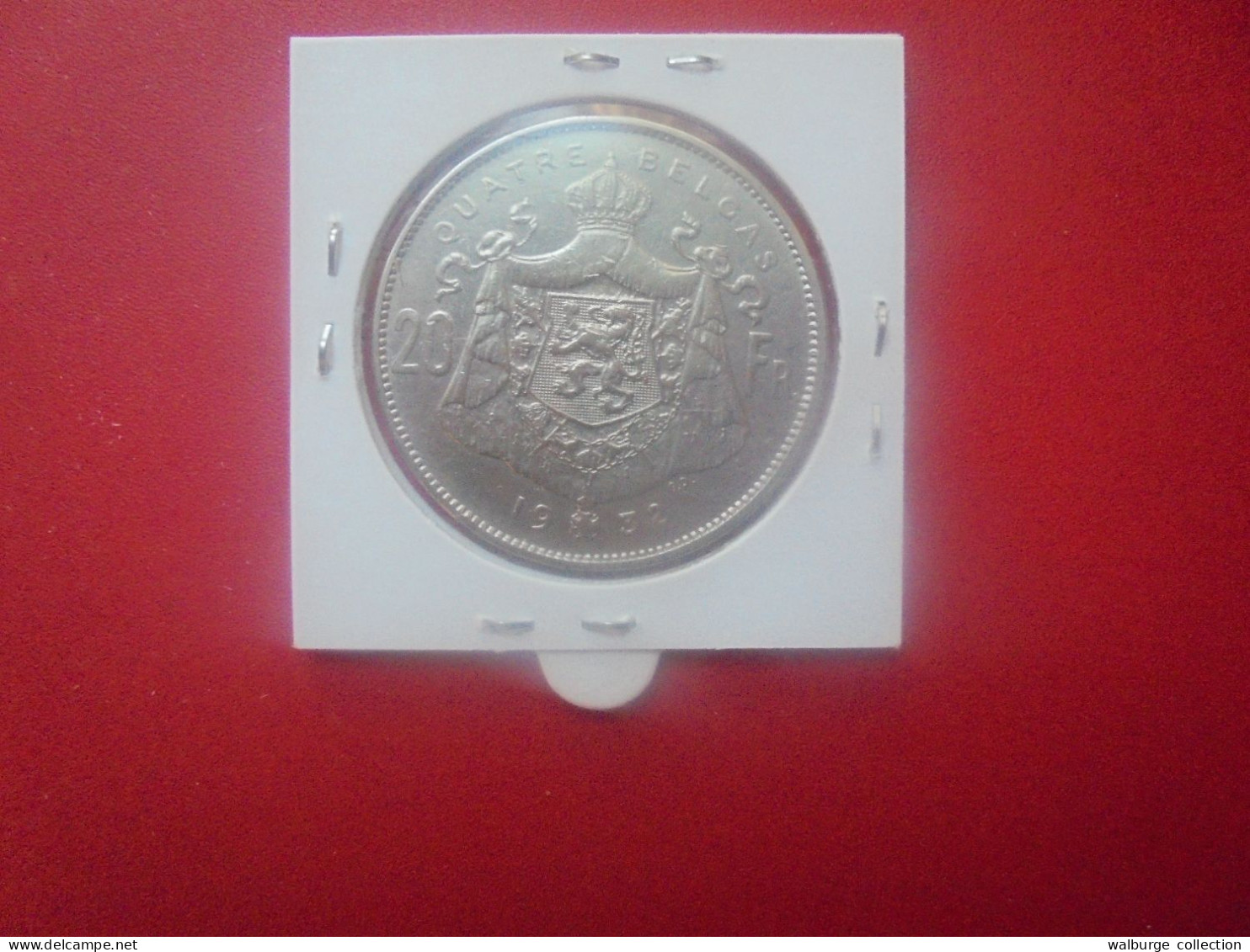 Albert 1er. 20 Francs 1932 FR POS.A (A.5) - 20 Frank & 4 Belgas
