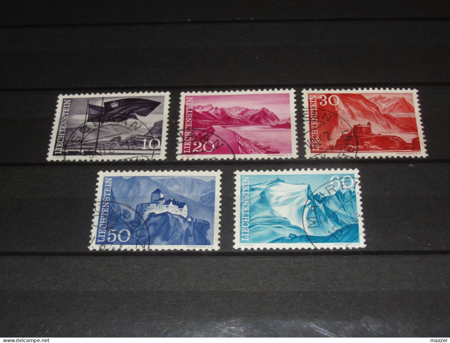 LIECHTENSTEIN   SERIE  381-385  GEBRUIKT (USED) - Gebraucht