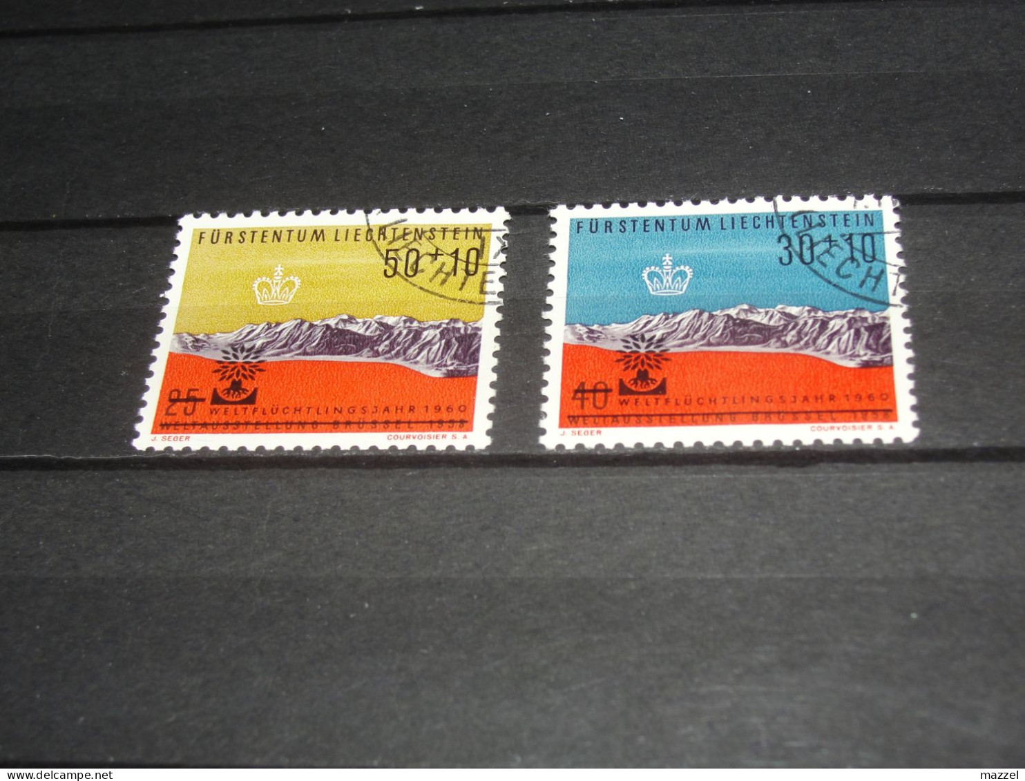 LIECHTENSTEIN   SERIE  389-390  GEBRUIKT (USED) - Usados