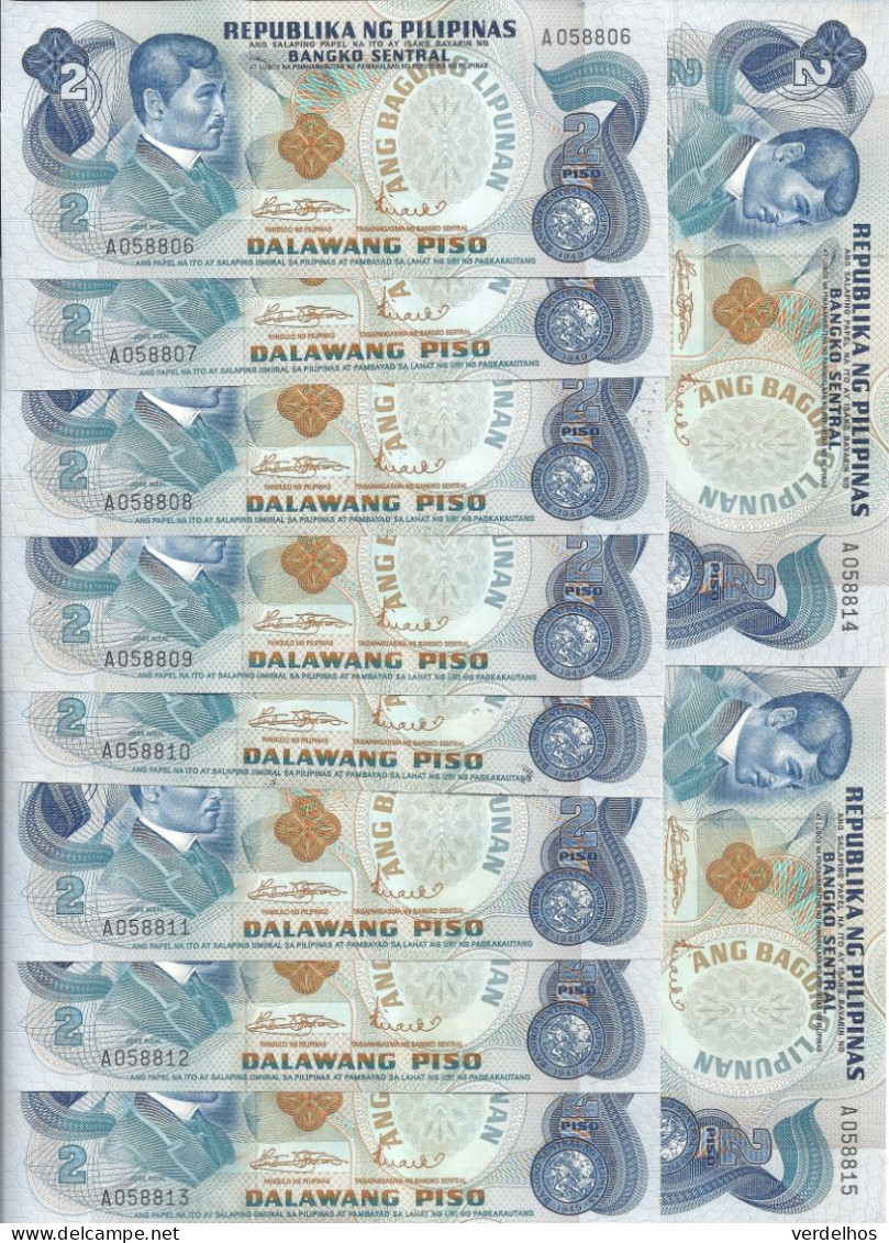 PHILIPPINES 2 PISO ND UNC P 152 A ( 10 Billets ) - Philippines