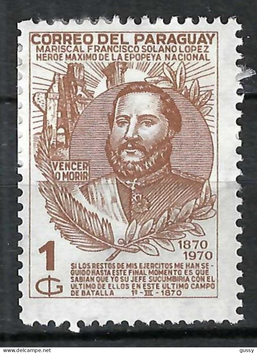 PARAGUAY Ca.1969: TP "50 Ans De L' OIT" Neuf* - IAO