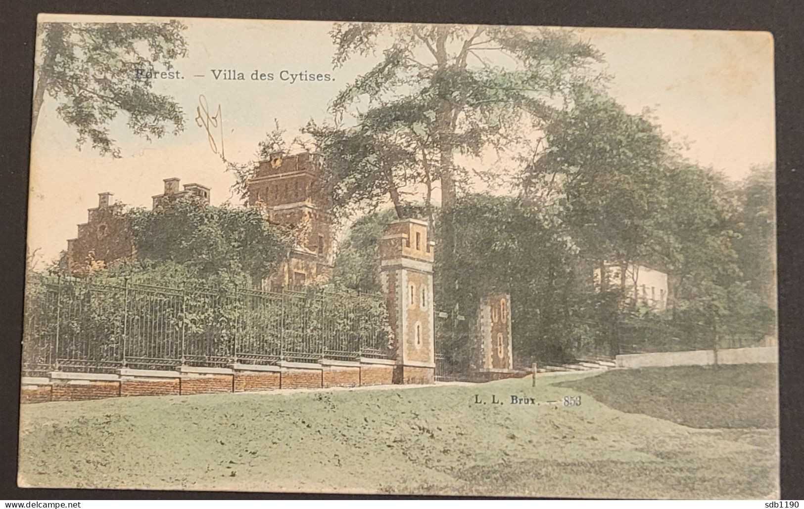 Forest -Villa Des Cytises (L. L; Brux. - 853), Colorisée, Circulée 1905 - Vorst - Forest