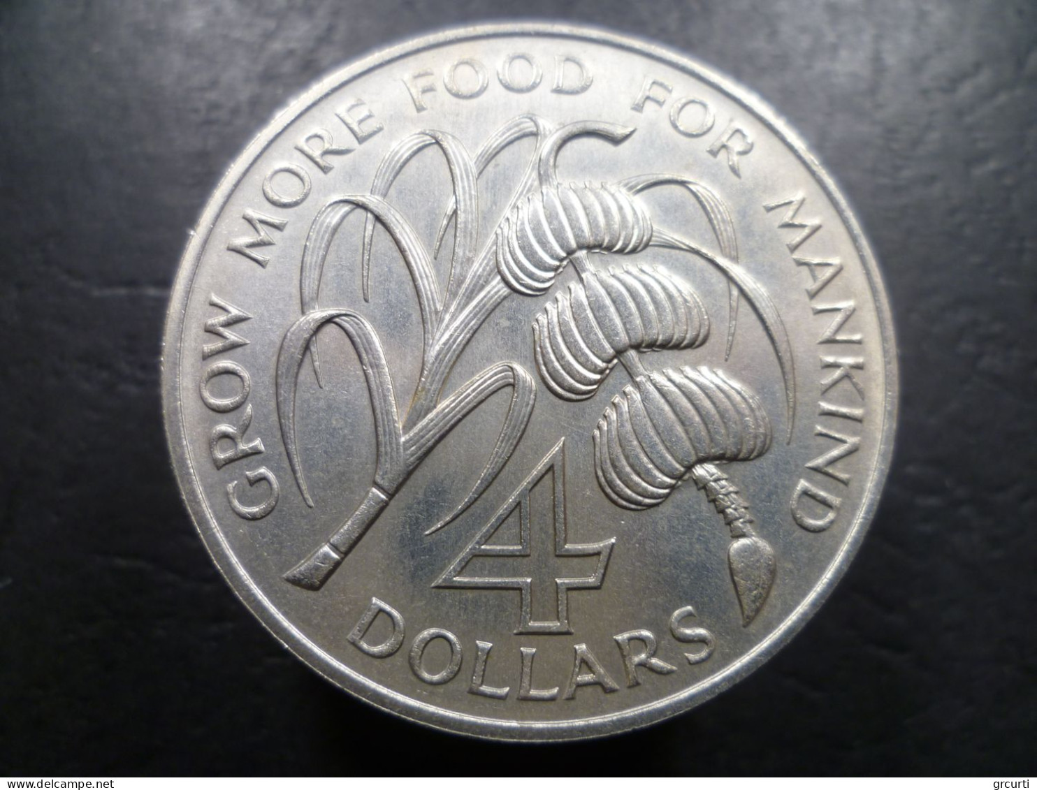 Barbados - 4 Dollars 1970 - Inaugurazione Banca Caraibica Per Lo Sviluppo - F.A.O. - KM# A9 - Barbados