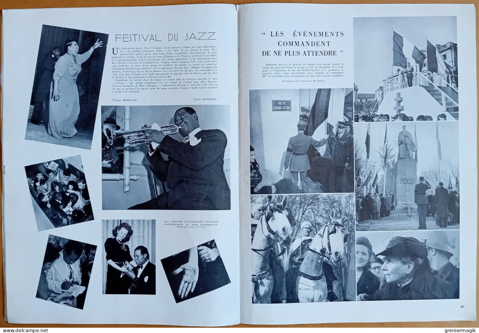 France Illustration N°128 13/03/1948 Course à l'uranium par Paul-Emile Victor/Jazz Louis Armstrong/Grèce Macédoine