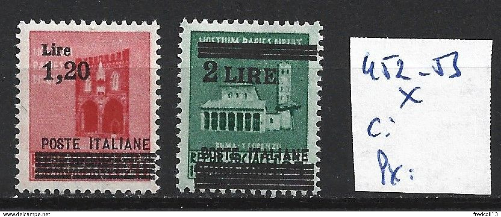 ITALIE 452-53 * Côte 0.60 € - Mint/hinged