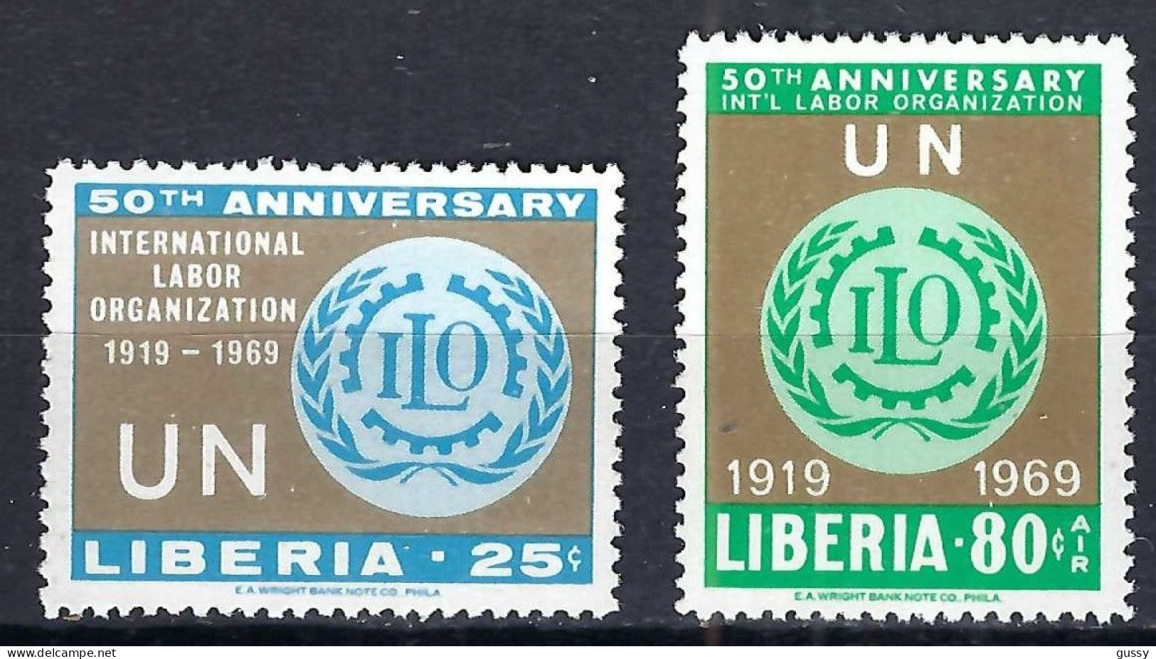 LIBERIA Ca.1969: TP "50 Ans De L' OIT" Neufs** - ILO