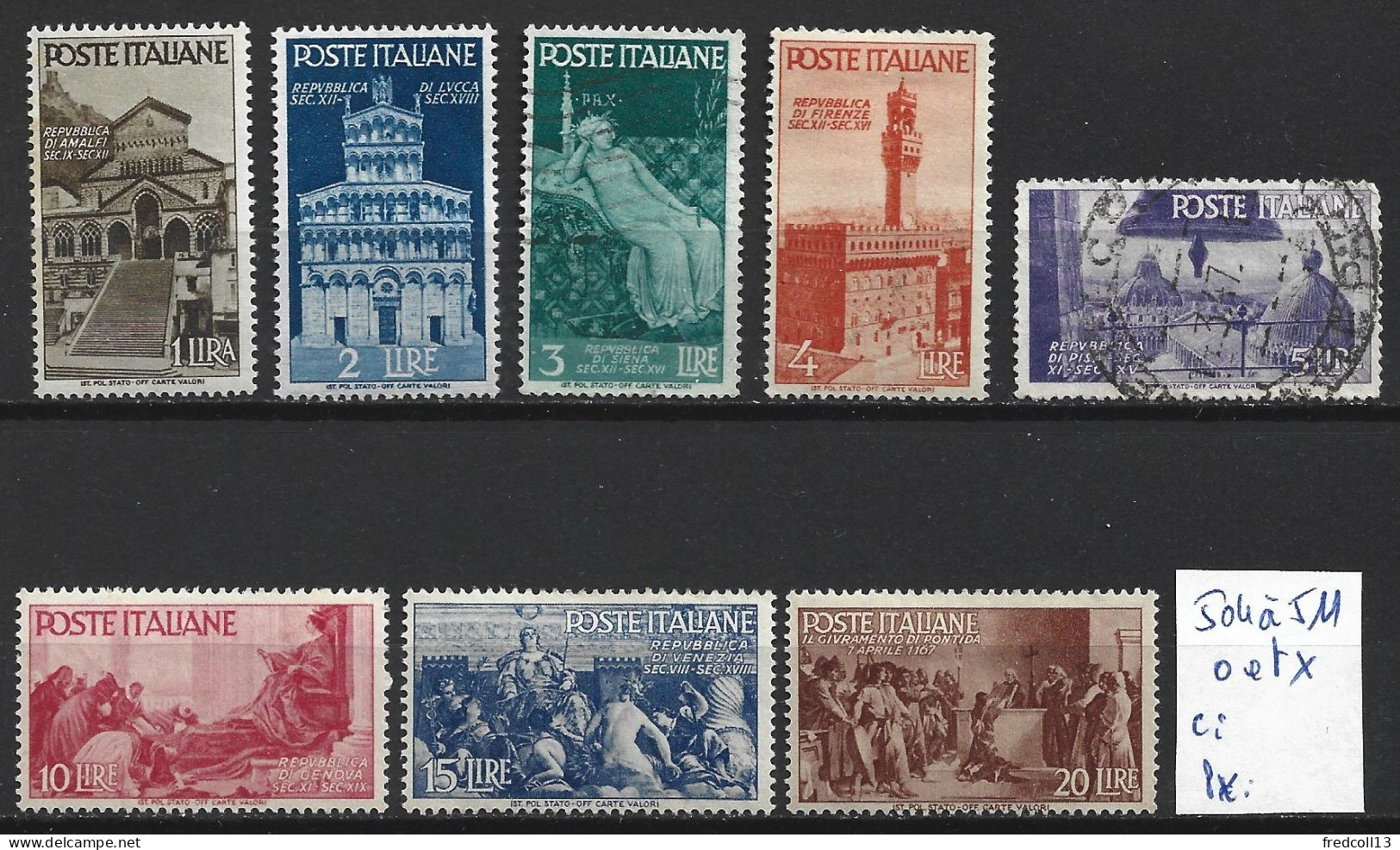 ITALIE 504 à 11 * ( 506-508 Oblitérés ) Côte 2 € - 1946-47 Période Corpo Polacco