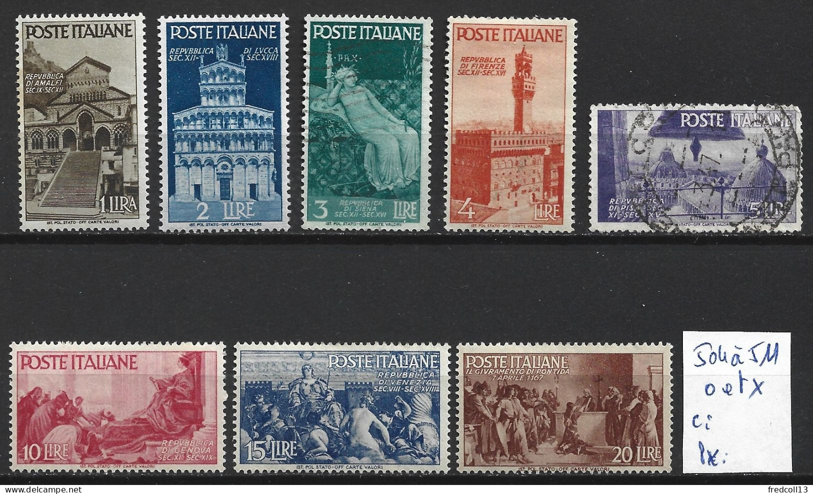 ITALIE 504 à 11 * ( 506-508 Oblitérés ) Côte 2 € - 1946-47 Zeitraum Corpo Polacco