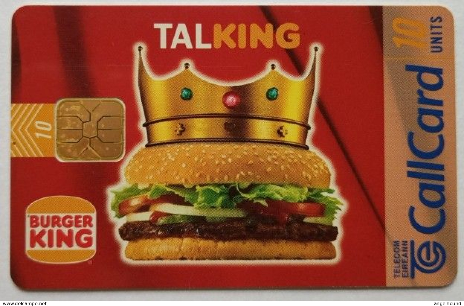 Ireland 10 Units Chip Card - Burger King - Irlande