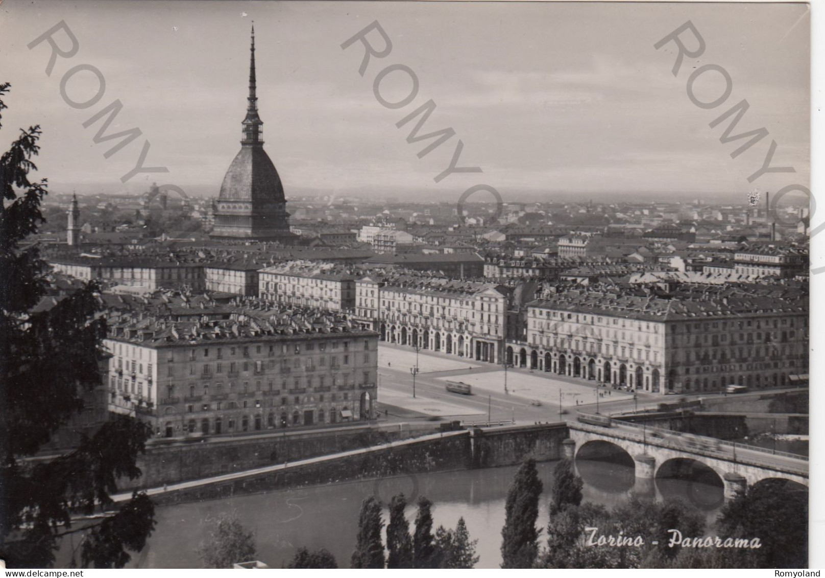 CARTOLINA  B3 TORINO,PIEMONTE-PANORAMA-STORIA,MEMORIA,CULTURA,RELIGIONE,IMPERO ROMANO,BELLA ITALIA,VIAGGIATA 1954 - Kerken