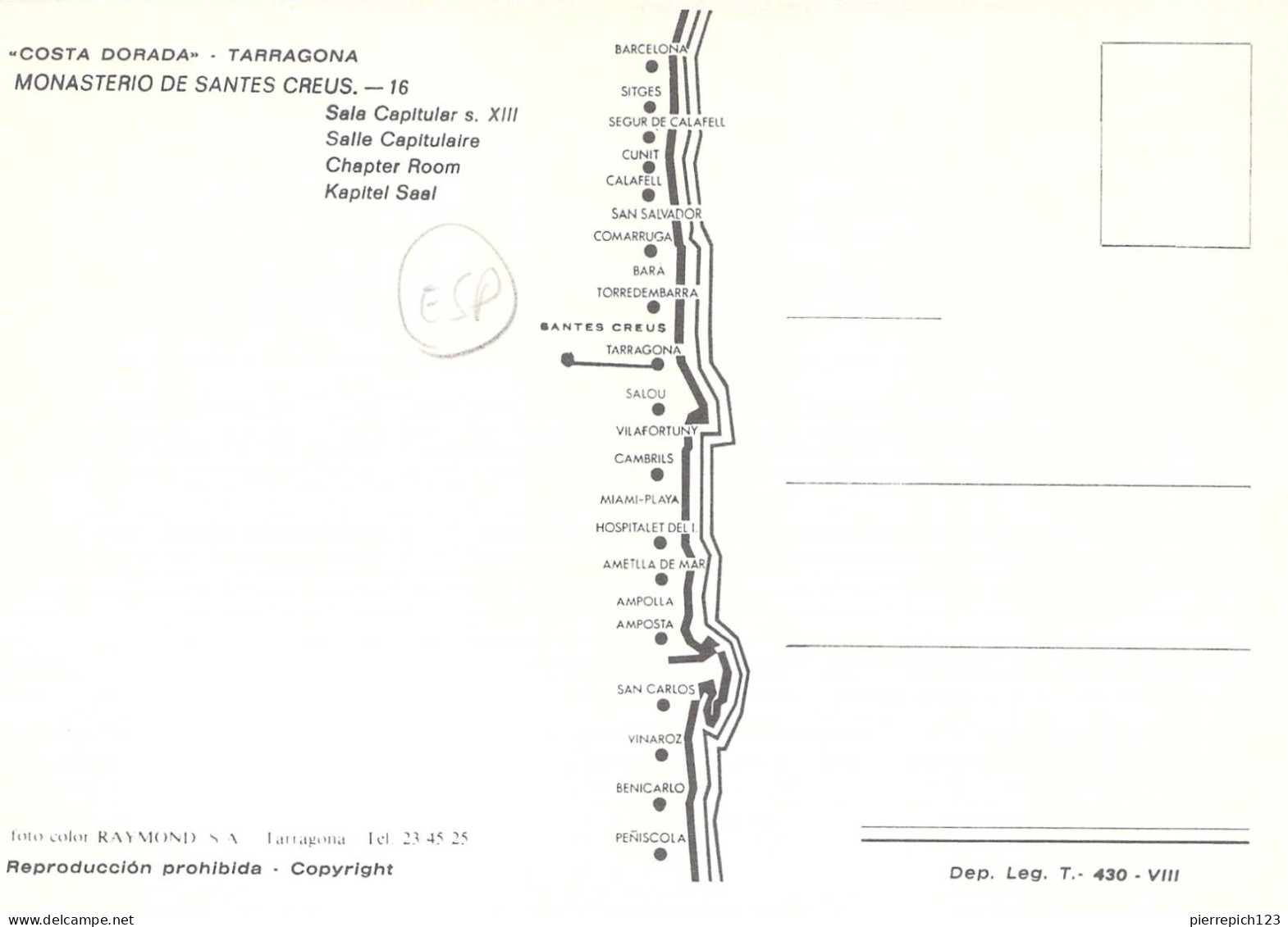 Tarragone - Monastère De Santes Creus - Salle Capitulaire - Tarragona