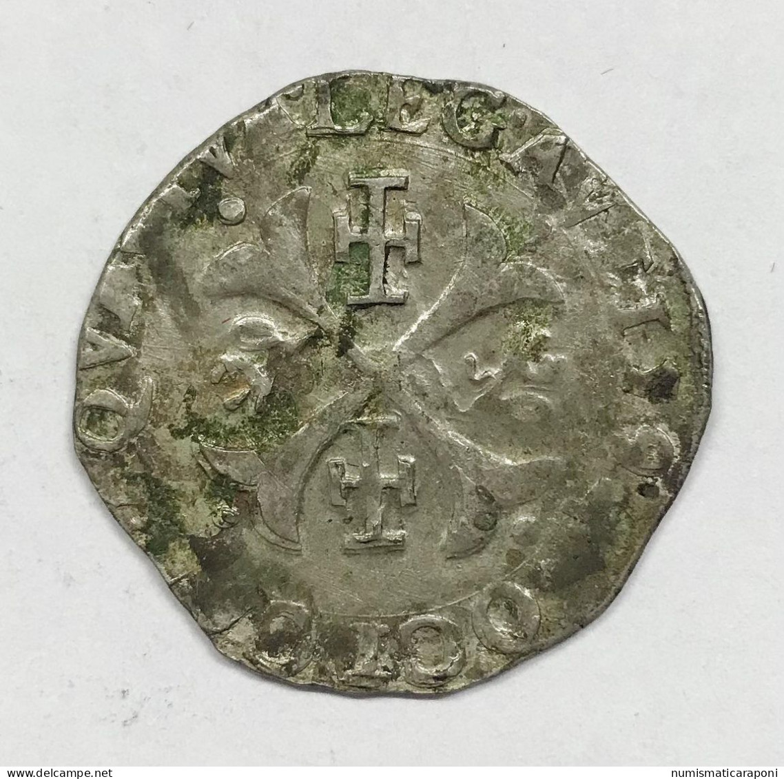 Clemente VIII 1592-1605 Dozzina (Douzain)  Carpentras 1594 Munt.140 R2 Mi. 2,39 Gr  E.1361 - Other & Unclassified