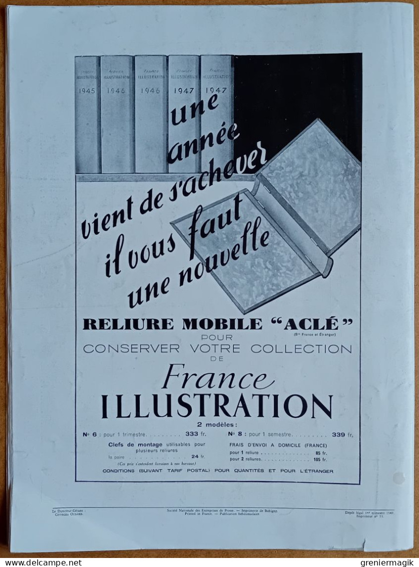 France Illustration N°129 20/03/1948 Jan Masaryk/Grèce Dodécanèse/Artistes indépendants Vernissage 1848/Pénicilline