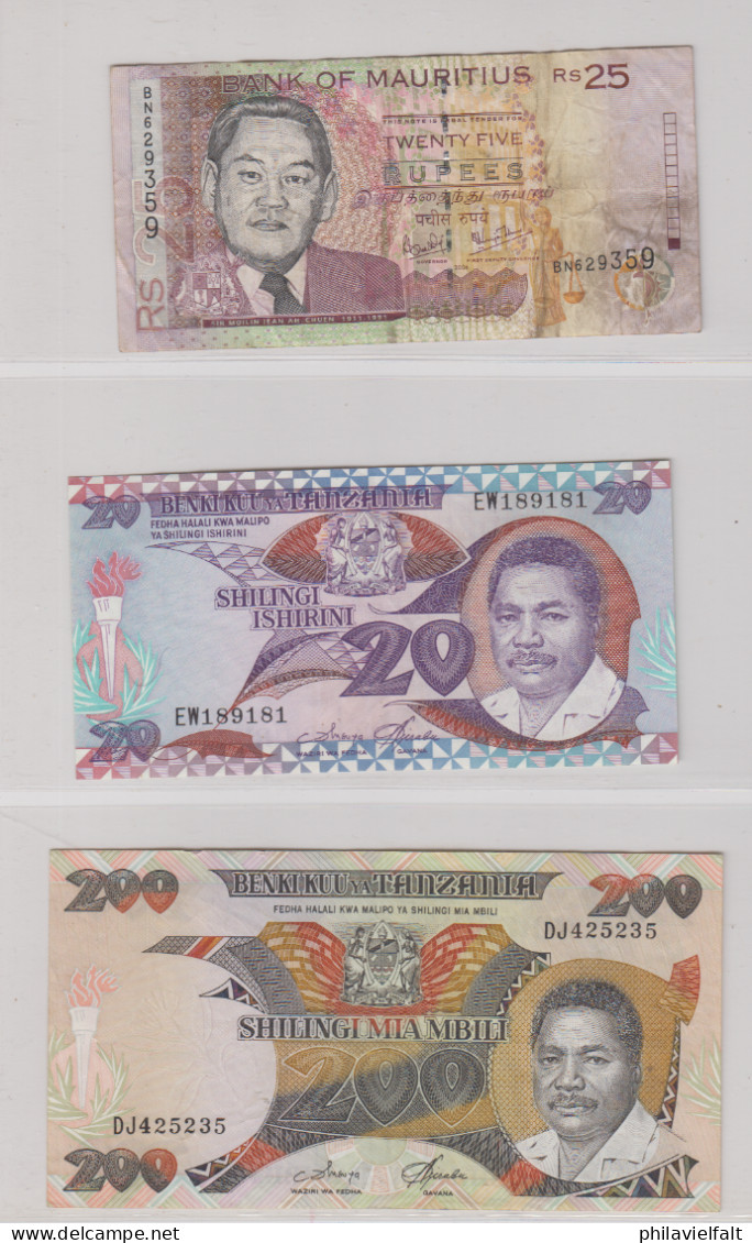 Afrika 11 Banknoten Unterschiedliche Länder Meist Bankfrisch, 1x Stark Gebraucht - Other - Africa
