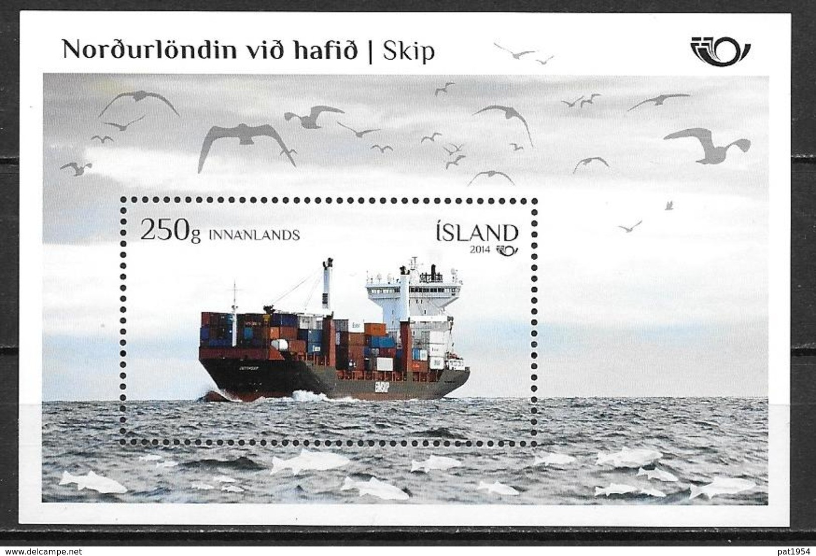 Islande 2014, Bloc N° F1346 Neuf Norden Bateau Cargo - Blokken & Velletjes