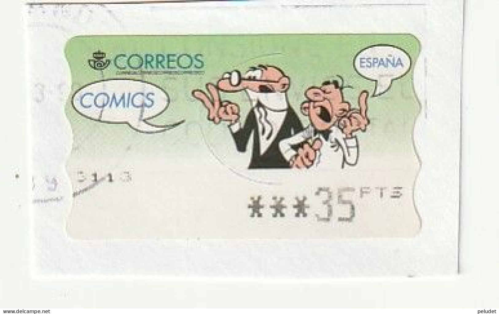 Espagne Spain España - Etiquetas Franqueo / ATM - Comics - Mortadelo Y Filemon - Mi AT24, Yt D21 - 1999 - Machine Labels [ATM]