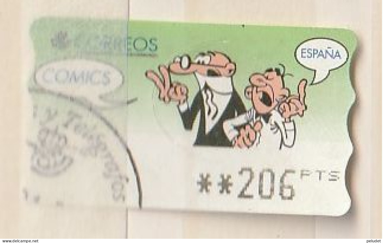 Espagne Spain España - Etiquetas Franqueo / ATM - Comics - Mortadelo Y Filemon - Mi AT24, Yt D21 - 1999 - Timbres De Distributeurs [ATM]