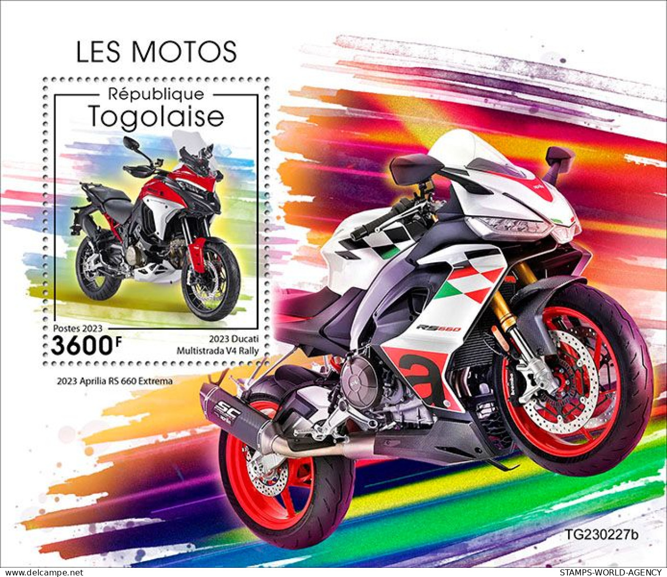 2024-01 - TOGO- MOTORCYCLES                 1V  MNH** - Motos