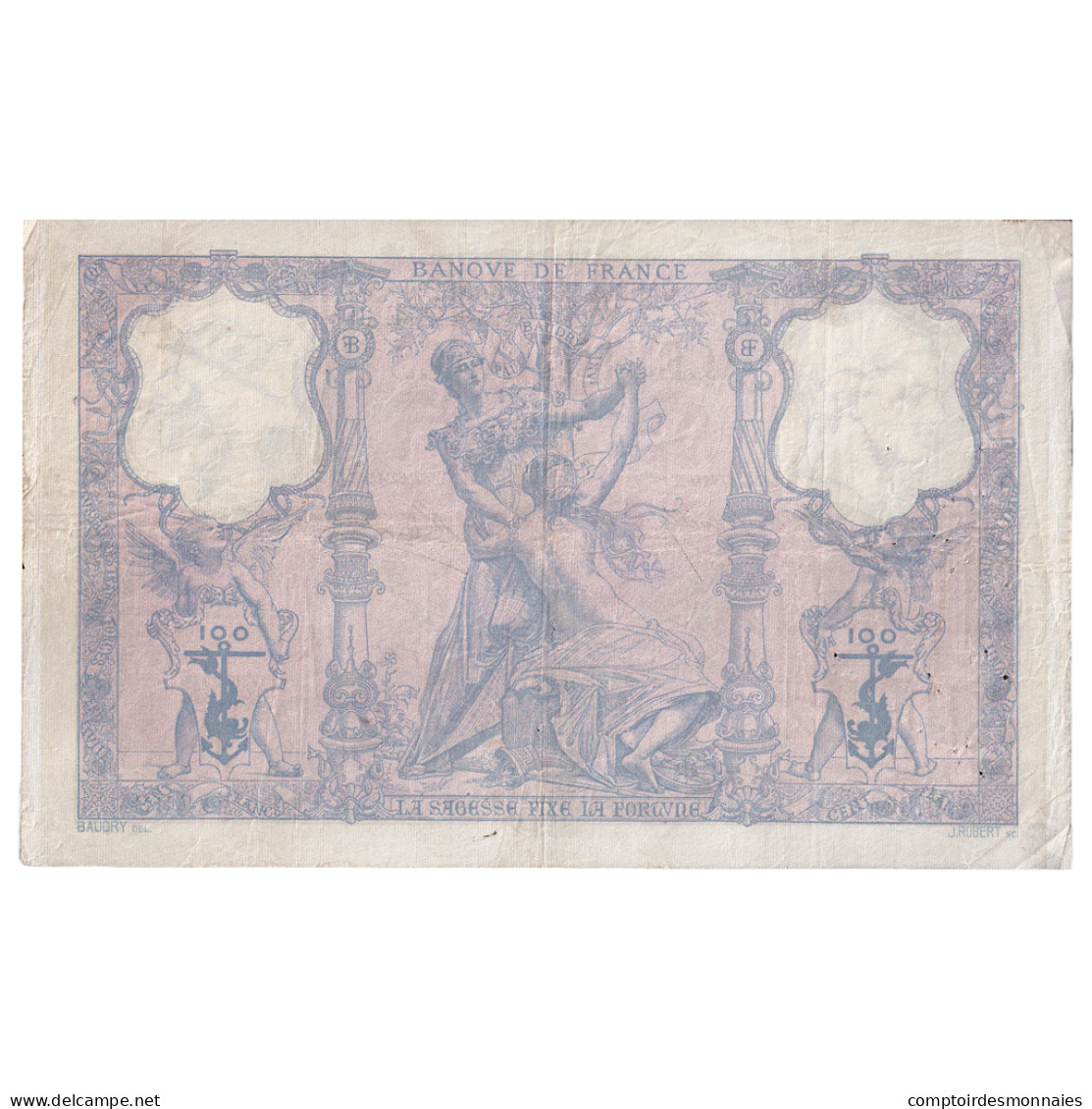 France, 100 Francs, Bleu Et Rose, 1904, U.3944, TB+, Fayette:21.18, KM:65e - 100 F 1888-1909 ''Bleu Et Rose''