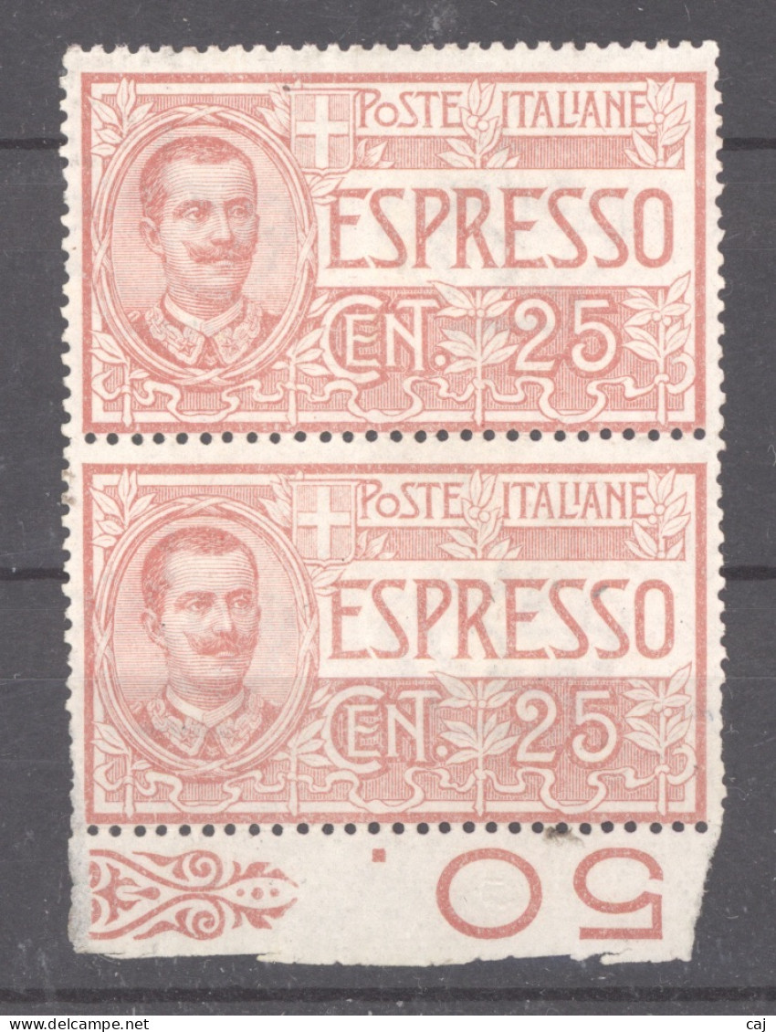 Italie  -  Express  :  Yv  1  (*)  Paire - Express Mail