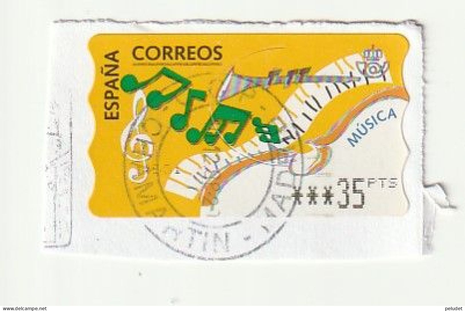 Espagne Spain España - Etiquetas Franqueo / ATM - Music - Mi AT18, Yt D16 - Timbres De Distributeurs [ATM]