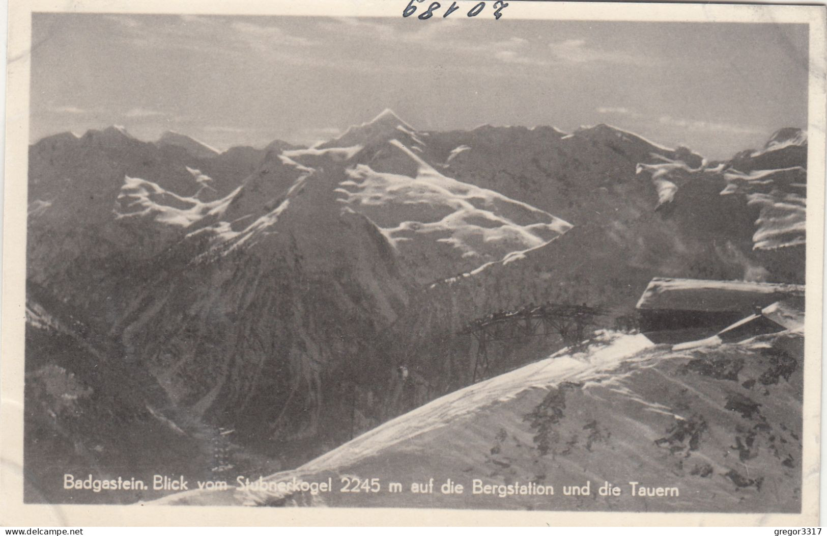 E3557) BADGASTEIN - Blick Vom Stubnerkogel - 2245m - Auf Die Bergstation Und Die Tauern - ALT ! - Bad Gastein