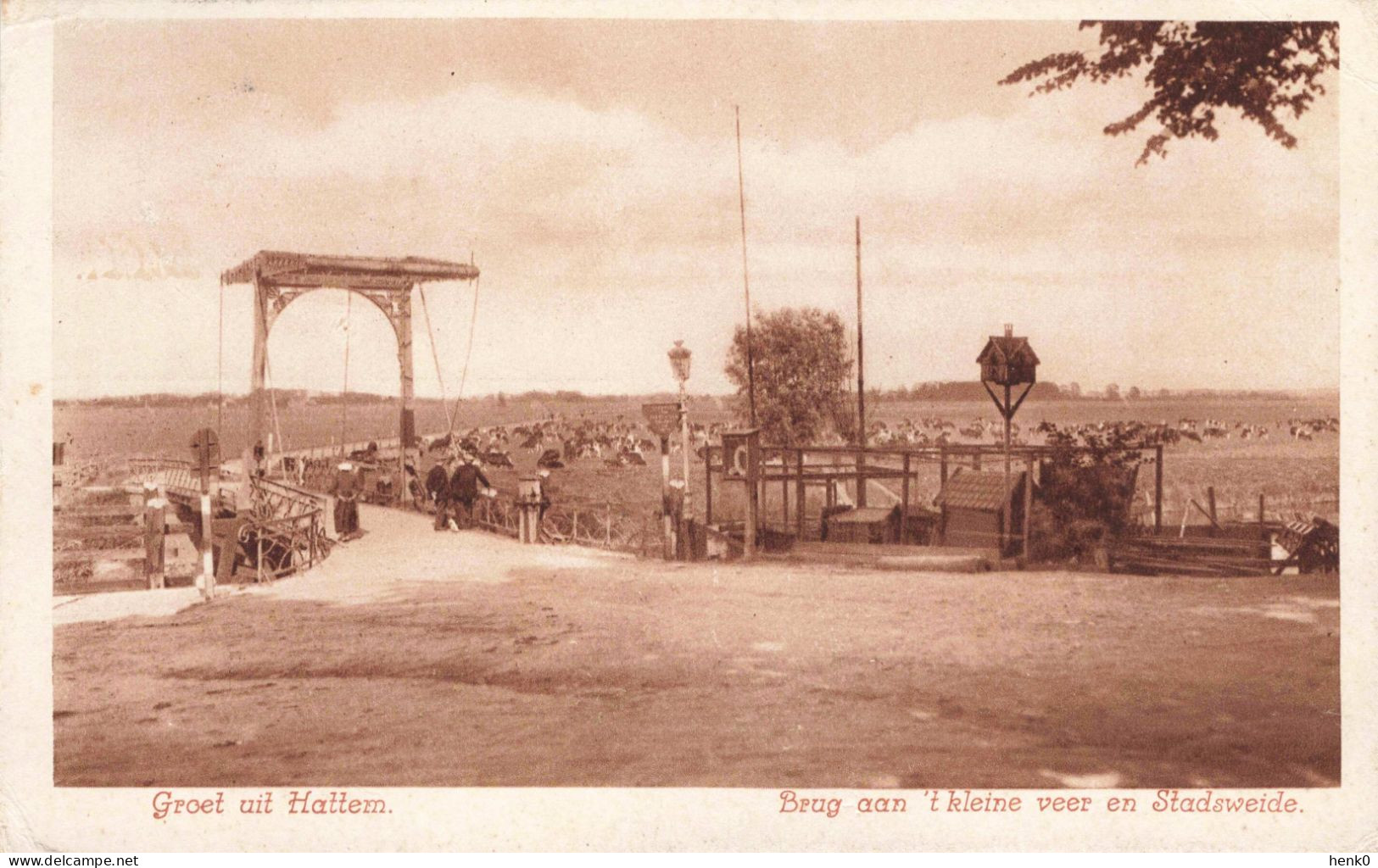 Hattem Brug Aan 't Kleine Veer En Stadsweide K7078 - Hattem