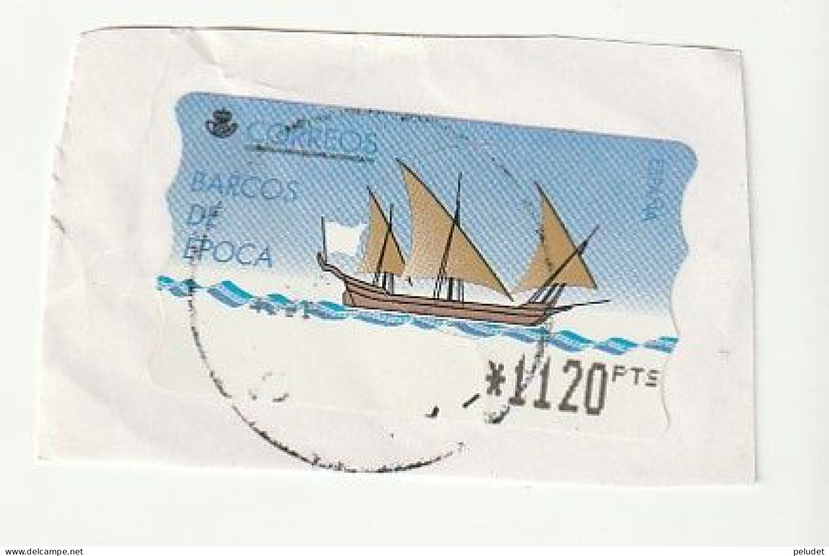 Espagne Spain España - Etiquetas Franqueo / ATM - Ancient Ships (Jabeque Tajo) - Mi AT19, Yt D18 - 1998 - Timbres De Distributeurs [ATM]