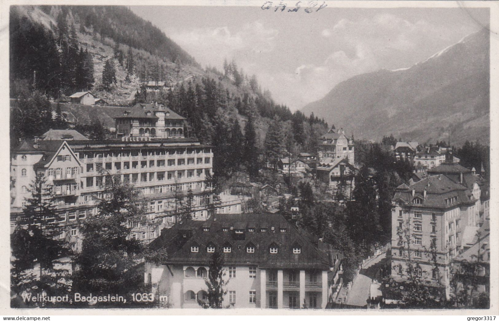 E3563) BADGASTEIN - 1083m - Tolle S/W FOTO AK - Häuser Ansichten ALT! - Bad Gastein