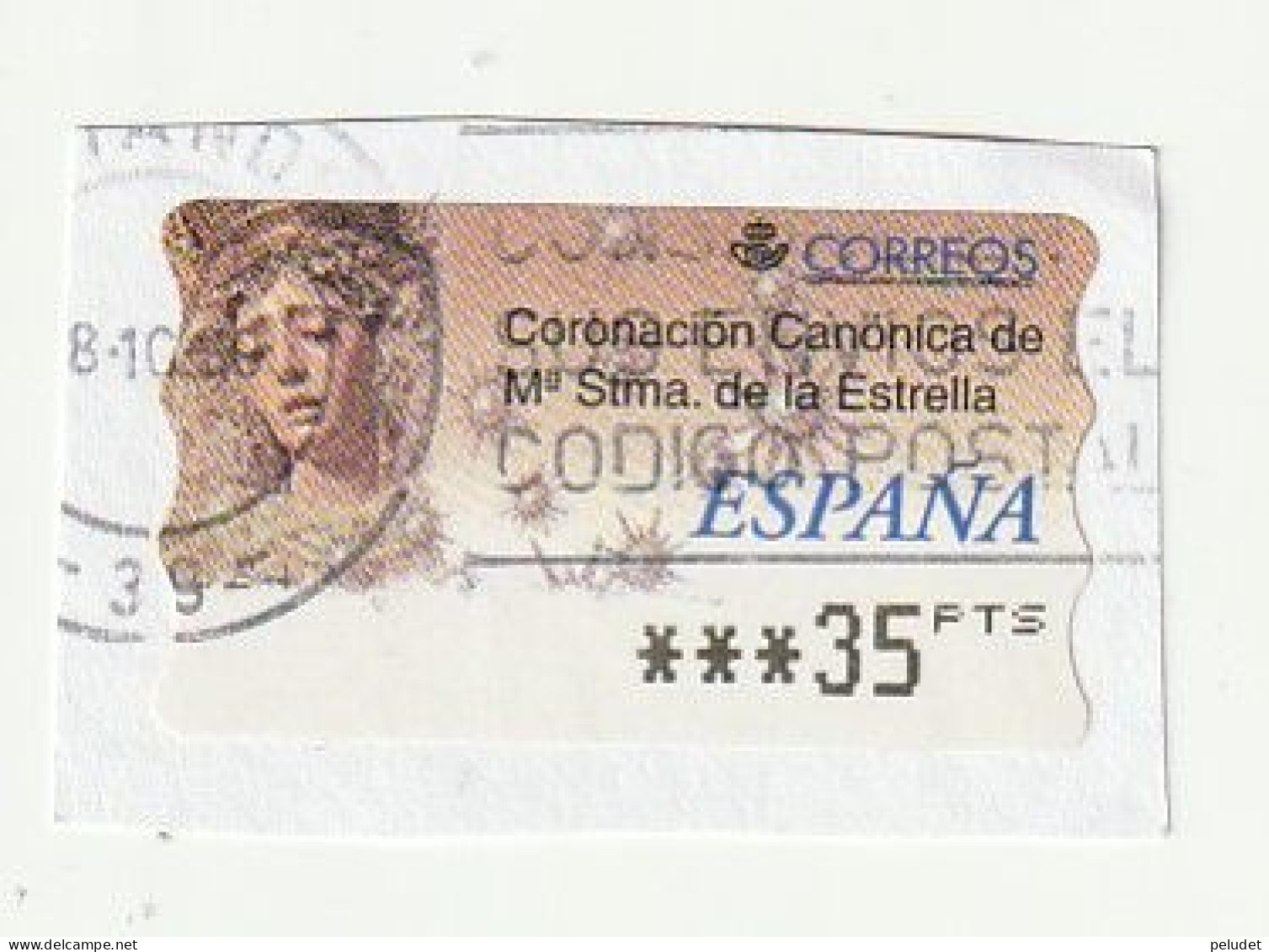 Espagne Spain España - Etiquetas Franqueo / ATM - Mary Most Holy Star - Mi AT32, Yt D27 - Machine Labels [ATM]