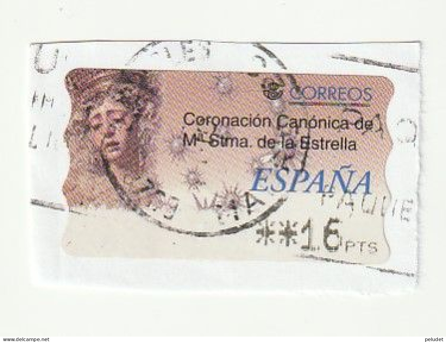 Espagne Spain España - Etiquetas Franqueo / ATM - Mary Most Holy Star - Mi AT32, Yt D27 - Machine Labels [ATM]