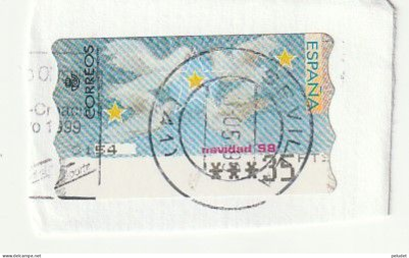 Espagne Spain España - Etiquetas Franqueo / ATM - Christmas '98 - Mi AT25 Yt D19C - Machine Labels [ATM]