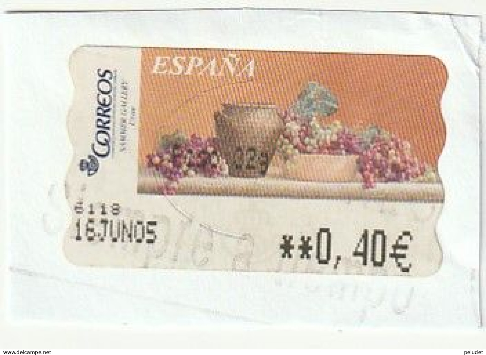 Espagne Spain España - Etiquetas Franqueo / ATM - Paintings (9) Sammer Gallery - Grapes - Mi AT143 Yt D96 - Machine Labels [ATM]