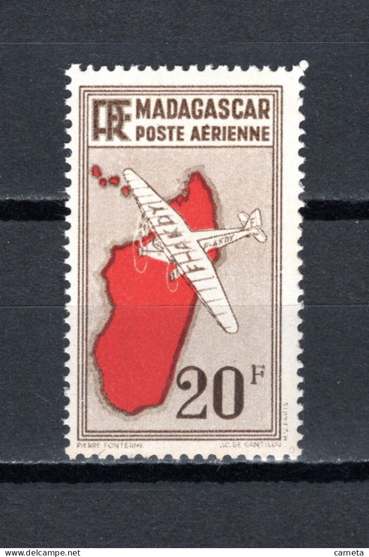 MADAGASCAR  PA  N° 13  NEUF SANS CHARNIERE COTE  4.00€   CARTE DE MADAGASCAR  AVION - Aéreo