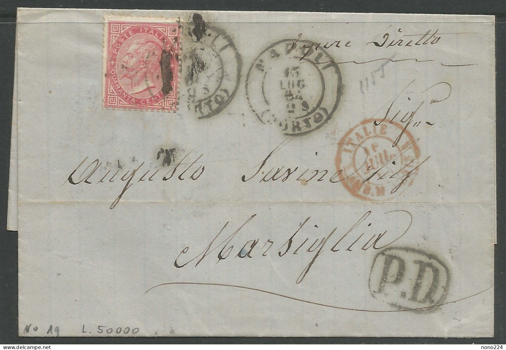 Lettre De 1864 ( Italie ) - Other & Unclassified