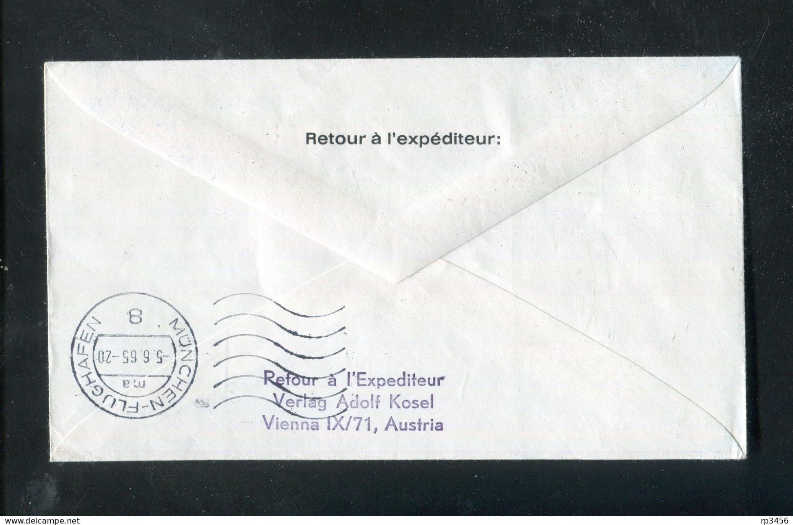 "OESTERREICH" 1965, AUA-Erstflugbrief "SALZBURG-MUENCHEN" (7541) - Primi Voli