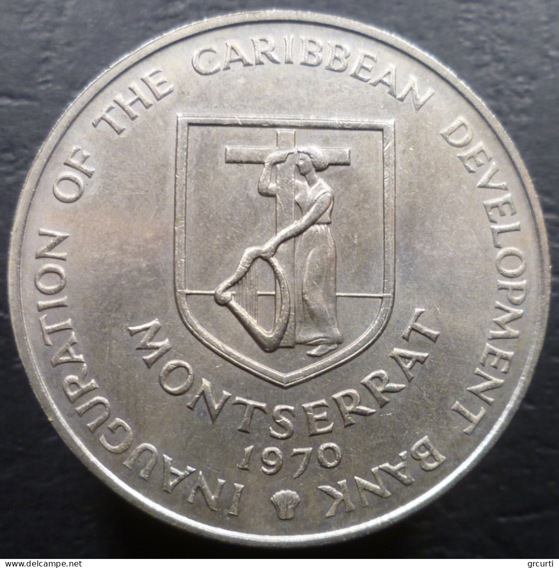 Montserrat - 4 Dollars 1970 - Inaugurazione Banca Caraibica Per Lo Sviluppo - F.A.O. - KM# 30 - British Caribbean Territories
